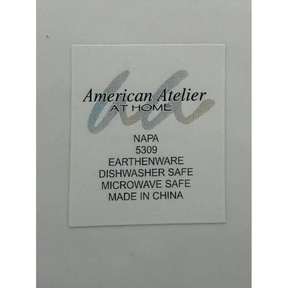 American Atelier Napa Crescent Hill 1975‎ Cabernet Sauvignon Square Plate  5309